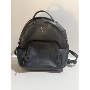 Simply Vera Vera Wang Black Mini Backpack Travel Bag Purse Zip Closure Pockets